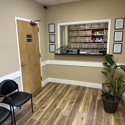 KBF Foot and Ankle Ewing Office Reception Area