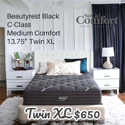 Beautyrest Black 
C-Class Medium Comfort 13.75" 
Twin XL

Regular Price $2,449
Discount $1,799
YOUR PRICE $650