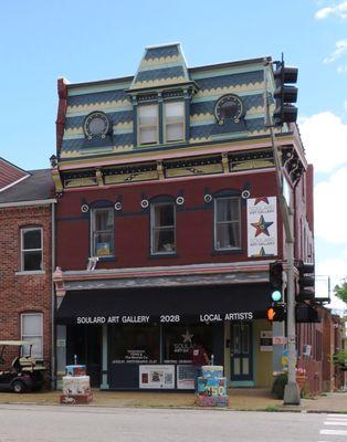 Outside view of the Soulard Art Gallery in the historic Soulard neighborhood