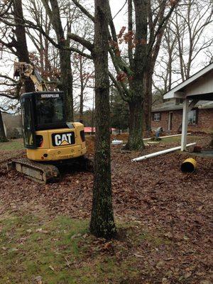 Connecting Mom's house to city sewer