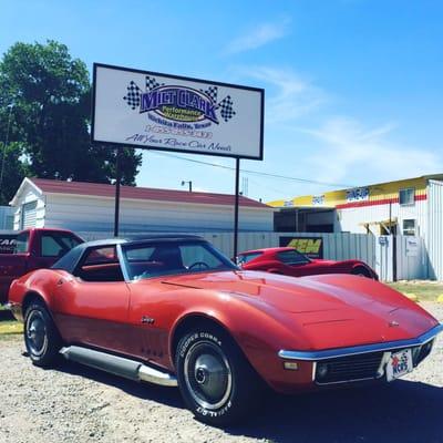 My 1968 Vette at Sheppard automotive.