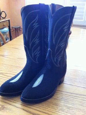 My new stingray custom boots