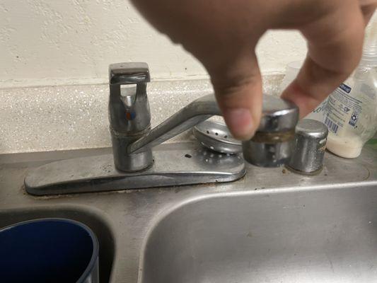 The faucet was loose