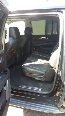 SUV interior after