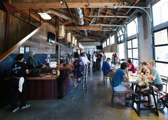 Inside view of the Crux Portland Pub