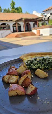 Spinach quiche