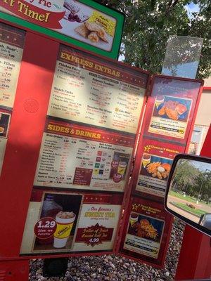 Drive Thru Menu