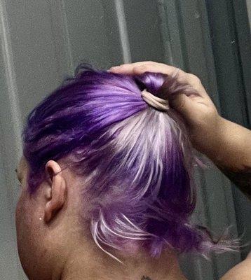 Bright purple (not the lilac/lavender pastel) and missing color