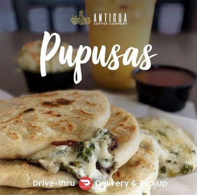 Pupusas at Antigua Coffee