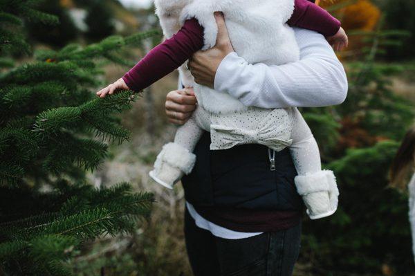 The best seattle holiday mini sessions at Crystal Creek Tree Farm with Anna Nodolf Documentary Family Photographer.