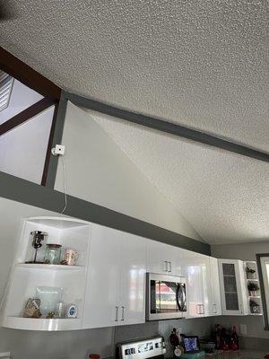 Kitchen ceiling and beams