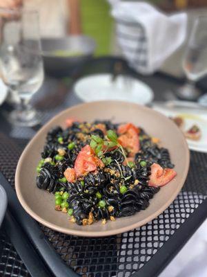 Squid ink rollatini