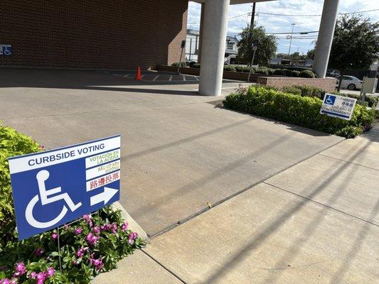 Curbside voting available 2024