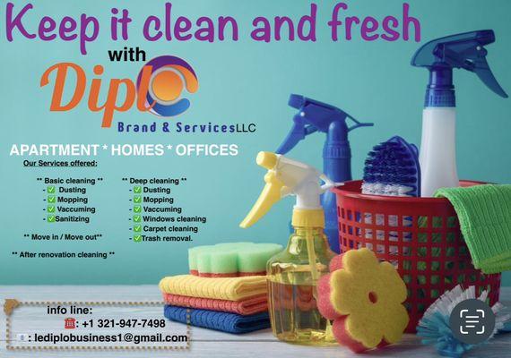 Cleaning services.. keep it clean and fresh