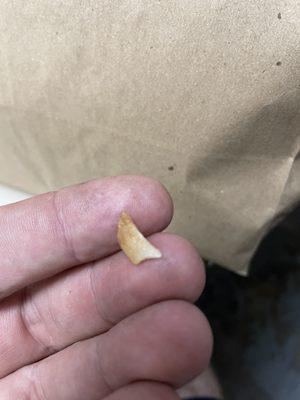 The object I found in my food.