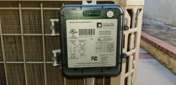 Edison has the option of shutting down the a/c during peak usage times.