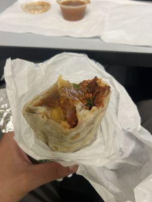 Regular Al pastor burrito!