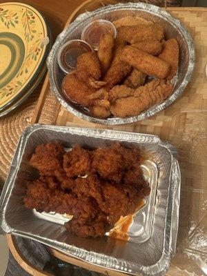 Wings, appetizer sampler