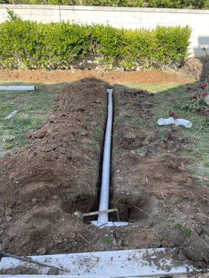 New Drains for home owner.