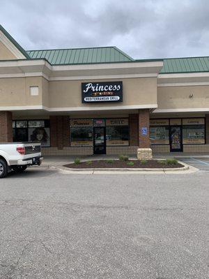 View of restaurant located just off intersection of Welsh and Maple roads