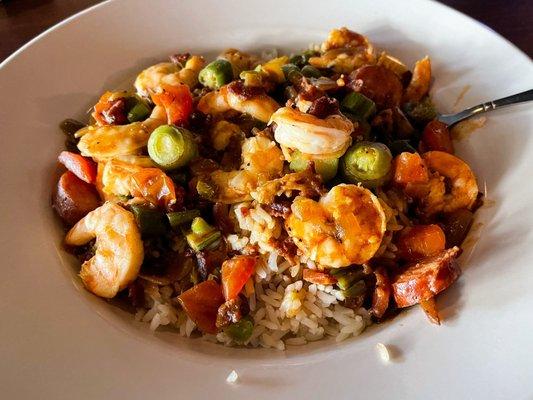 Bam's Spicy Gumbo over Rice