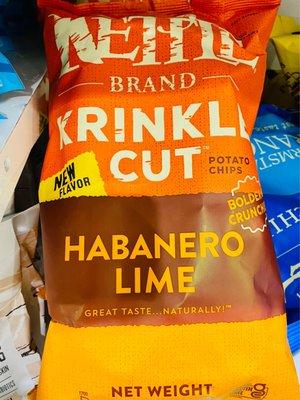 Yes! NEW Habanero lime is YUM! Not spicy at all, seasoned well. YUMMY in the crinkle cut! Yay!!! Stays crispy seaside! :)..