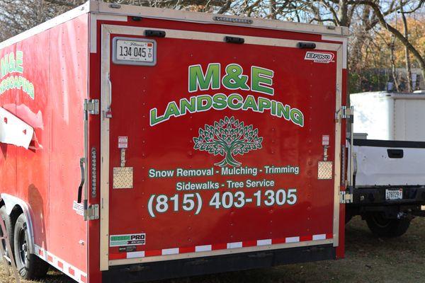 Custom Signs - Decals for Trailer - Landscaping Services - Harvard, IL