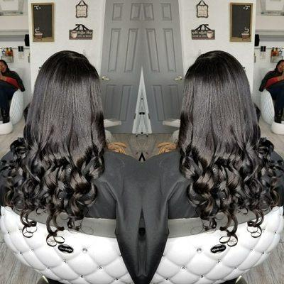 Fullhead weave ... curled all over.