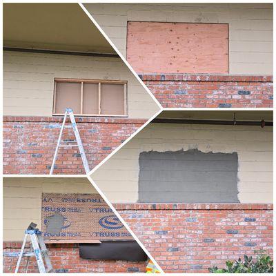 window cancellation and stucco repair