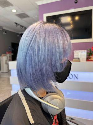 Lavender grey coloring