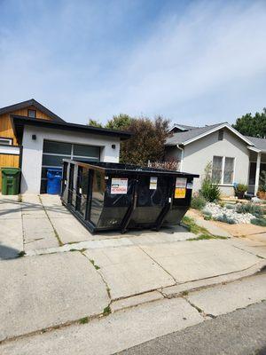 Another quality dumpster delivery.  We make sure it's properly placed. Another happy customer.