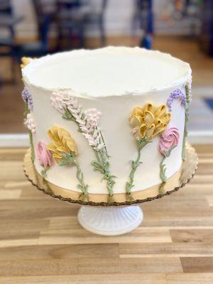 Floral Birthday Cake Custom Order