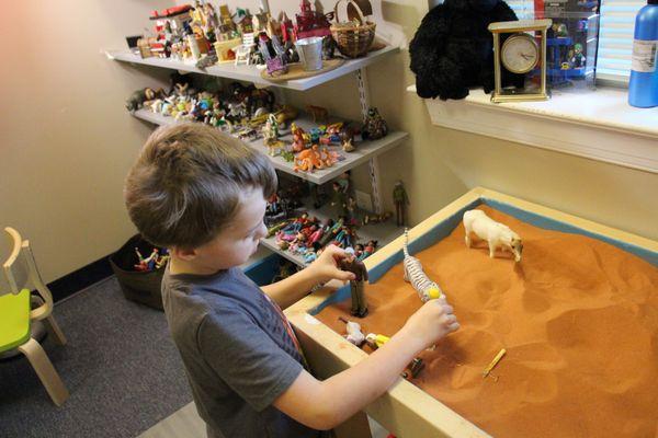 Sand Tray therapy for Children.