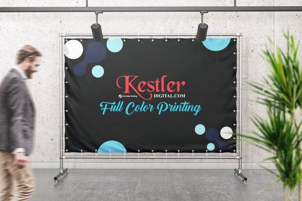 Backdrops for any event, any size are printed every day!