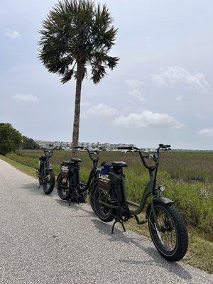 Multiple e bikes