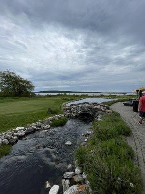 Bridge on the greens.