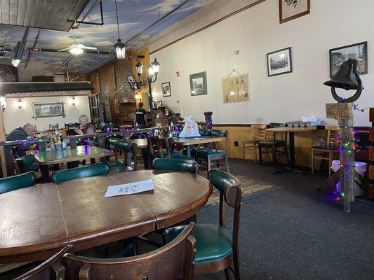 Interior of the restaurant