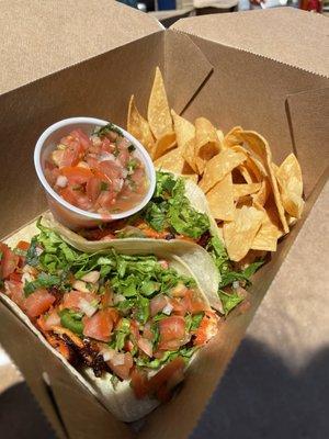 $10 fish tacos and chips/salsa