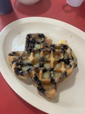 Blueberry waffle