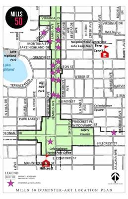 Dumpster Map via mills50.org