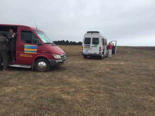 Mendo Insider provides shuttle service for Mendocino coast weddings