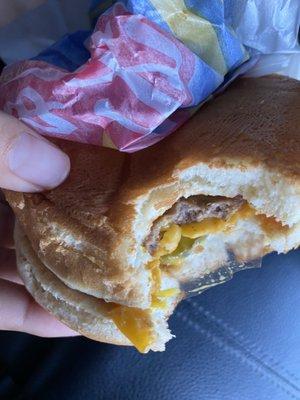 Huge plastic inside my Hamburger Kid's Meal