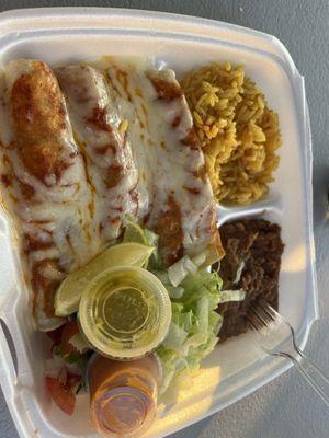 Enchilada plate