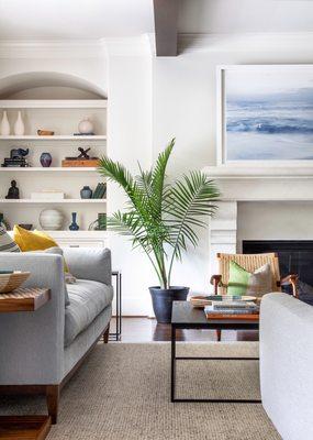 Light, bright, and modern family room