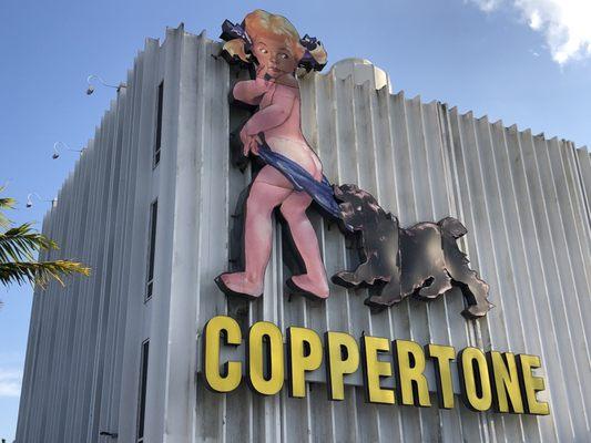 The Coppertone Girl Sign