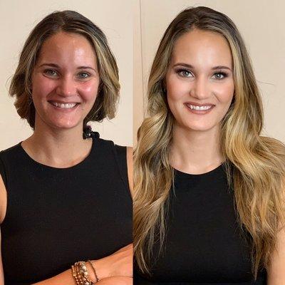 Effortless glowing professional makeup for headshots