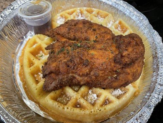 Chicken and waffles