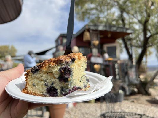 Organic Blueberry Crumble Cake