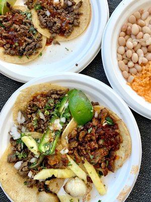 Excellent Asada/pastor tacos