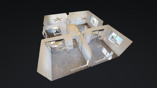 2 bedroom 1 bath floor plan